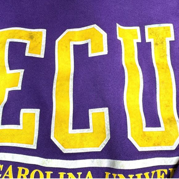Vintage Jerzees East Carolina University Crew Neck Sweatshirt - Size XL - Picture 5 of 8
